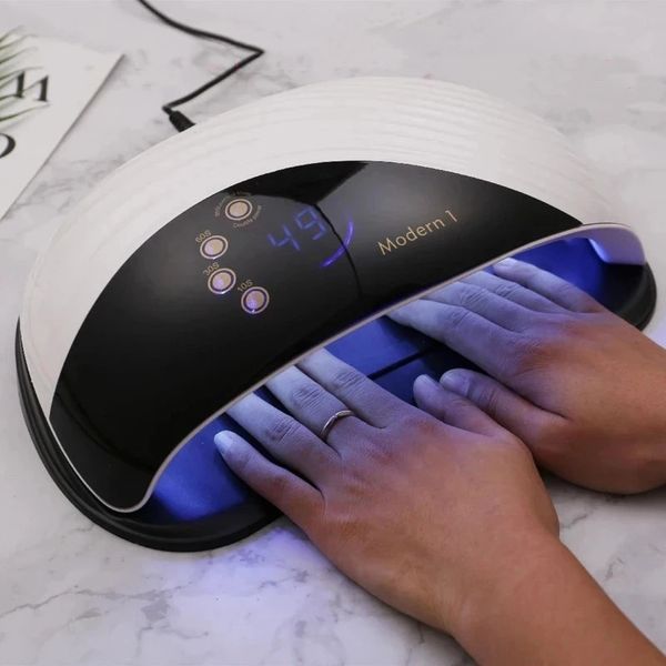 Sèche-ongles Sèche-ongles UV LED pour séchage rapide Gel UVLED 2 en 1 ventilateur de refroidissement intégré Double Source de lumière lampe professionnelle 230825