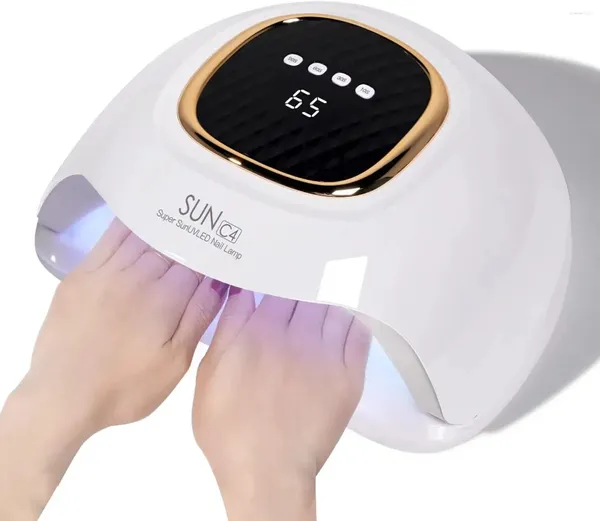 Séchoirs à ongles lampe à LED UV 288W pour les ongles professionnels Lampes de durcissement des lampes Salon Home Salon Gel Polon avec capteur automatique