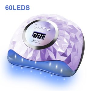 Nageldrogers UV LED Lamp voor Gel Polish Met 4 Timers 60 LEDs 120 W Smart Sensor Professionele Art Salon manicure Machine 220921