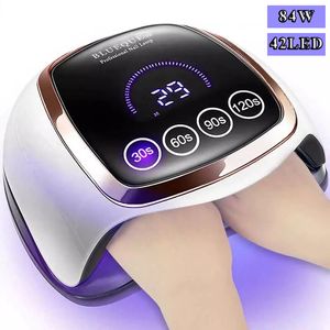 Nageldrogers UV LED -lamp voor nagelsdroger manicure nagellamp met aanraakschakelaar Motion Sensing LCD -display snel genezen allerlei nagelgellak 186 504