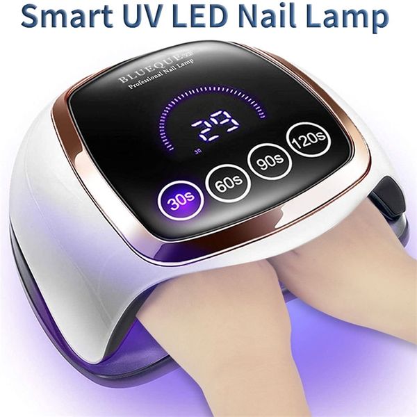 Sèche-ongles UV lampe à LED pour manucure de séchage avec fonction de mémoire affichage LCD outils de Salon d'art professionnel 220909