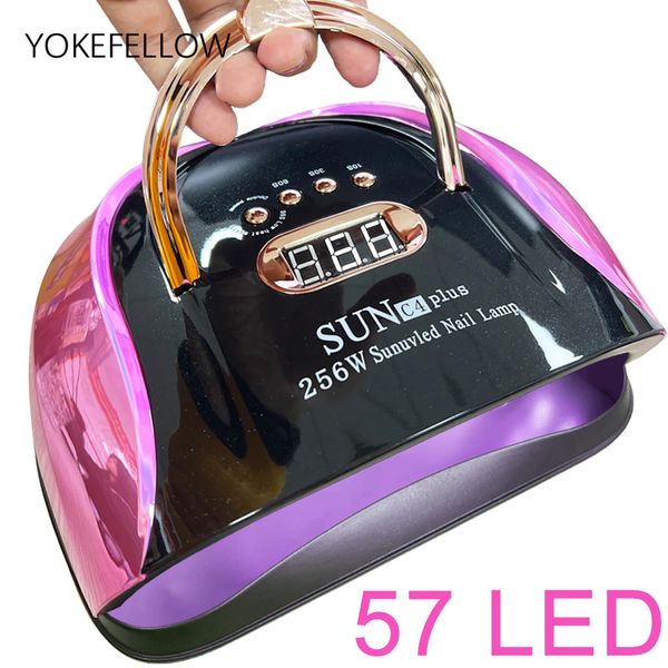 Secadores de uñas Led Led de uñas Ligera de uñas Gel para gel UV Policilio de uñas 57led UV Secadora con 4 temporizadores Profesionales para Nail Art Home Salon 230811