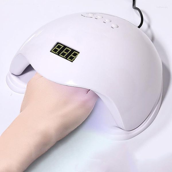 Secador de uñas UV LED lámpara de uñas con pantalla LCD 4 niveles ajustable 48W USB GEL polaco dispositivo de manicura inteligente para belleza DIY SA