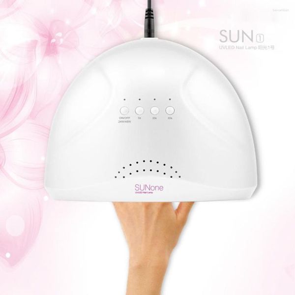 Séchoirs à ongles en gros - Sunone réglable 24/48w sèche-lin uv sèchette blanche LED LED Machine polonaise