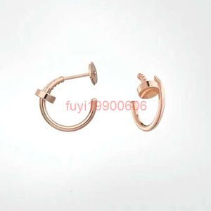 Boucle d'oreille clou designer pour femmes boucles d'oreilles dames 925 argent 18K clous dorés contre-qualité avec boîte cadeau d'anniversaire 004