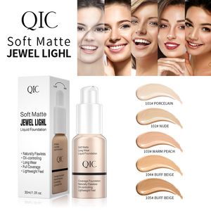 Corrector de base líquida de 5 colores, crema de base de larga duración resistente al agua con Control de aceite mate naturalmente impecable, 30ml