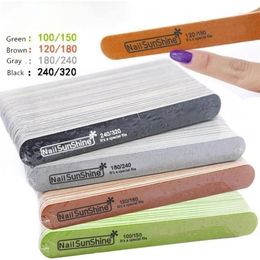 Limes à ongles en bois épais et solide, 200 pièces, 180240 120180 240320 100150, tampon Lima, ponçage de manucure s 220922