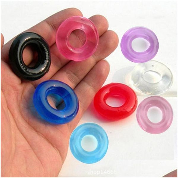 Limes à ongles Colorf Crystal Cockring Temporisation Contrôle De L'éjaculation Anneaux De Pénis Durable Plus Ferme Érection Plus Extensible Sile Cock Ring A Dh70V