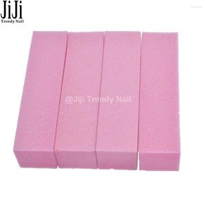 Archivos de uñas al por mayor: 4pcs/lote rosa búfer de archivos fáciles de cuidados fáciles consejos de arte de belleza profesional herramienta de pulido de pulido Jitr05