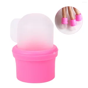 Gel à ongles 10 PCS Nettoyant Enlevant les couvertures Outils de manucure Dissolvants de vernis Rose Soaker