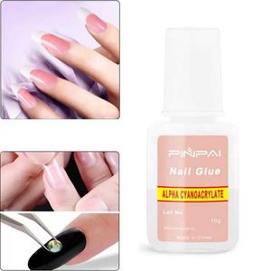 Gel de ongles 10g Glue à ongles avec tête de brosse peut être utilisée naturellement et outils facilement l'art de la beauté de la beauté Faux cils adhésif TSLM1 Q240507