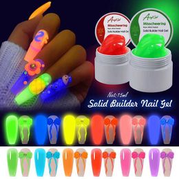 Gel à ongles 15 ml gel lumineux brillance dans le polissage à ongles à ongles à réflexion sombre adhésif LED pour l'ergonomie Q240507