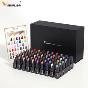 Nail Gel 15ml VIP Kit Venalisa vernis à ongles Gel bouteille en verre couleur sur le dessus couleur gelée couleur magnifique couverture complète Gel vernis Pigment 231124