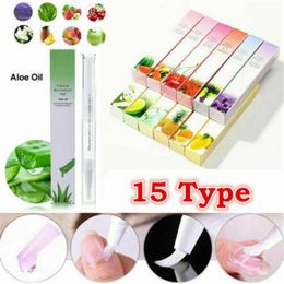 Nail Gel 15 pcslot Cuticle Revitalizer Olie Art Gereedschap Zorg Behandeling Manicure Set Vernis Verzachten Pen Voor Nagels Vochtig 230726