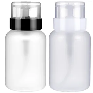 Gel de uñas 2 piezas Clear Polish Squeeze Bottle Dispensador Botellas Removedor Líquido Bomba Viajes