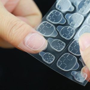 Nagelgel 20 Vellen Dubbelzijdige Stickers Nagels Druk Op Sticky Tabs Voor Valse Teennagels Grote Plastic