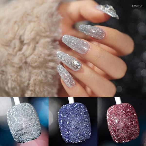 Gel de uñas 2023 Shinning Disco Drilling Explosion Diamond Polish para Art UV LED Lámpara Barnices Soak Off