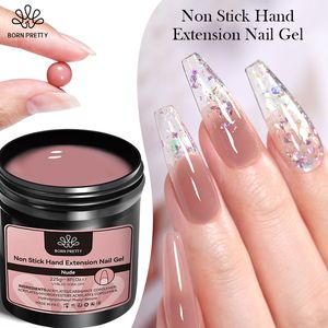 Gel pour les ongles 225g Vernis à la main antiadhésif Soak Off UV LED Couleur claire Quick Jelly Self Leveli 230801