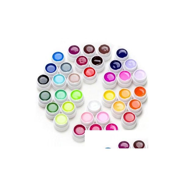 Gel à ongles 36pcs Polonais Pure Color UV Set Kit Semipermanent Drop Livraison Santé Beauté Art Dhijk
