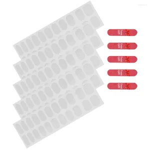 Nagelgel 5 vellen stickers strips semi -gezeten Poolse bestandstickers voor Franse manicure -applique