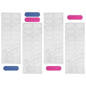 Nagelgel 5 vellen strips stickers verstelbare heldere semi-gezuine sticker langdurige Poolse manicuresets