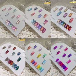 Nail Gel 7 Kleur Doorschijnende Glazen Fles Melkachtige Gelei Witte Gel Nagellak Witte Kleur UV Led Gel Vernis voor Manicure Nail Art Base Top 230703