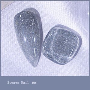 Nagelgel 8 kolor diamantstenen lixia 8 ml Poolse plastic flesje matop afwezig UV LED -lakkleur