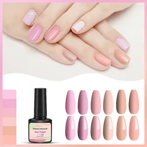 Gel de uñas 8ml 6 colores Nails Art Polaco Profesión UV / Lámpara LED Mujeres Hogar Fácil DIY Azul Verde Rosa Invierno TSLM1