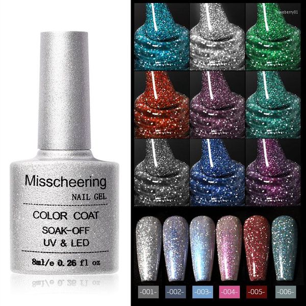 Gel de uñas 8ml Multicolor Soak Off Nails Polacos para manicura Moda UV Polaco Accesorios Decoración de arte