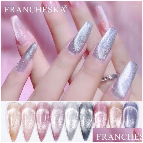 Gel à ongles toute la journée de glace cristalline 9d Pothérapie variante 8 ml Ingrédients sûrs et naturels Drop Livraison Health Beauty Art Salon OTQUL