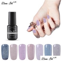 Nail Gel Beau 8ml Polonais Effet Fausse Fourrure Vernis Semi Permanent Soak Off Lucky Laque Manucure Art Uv Drop Livraison Santé Beauté Sal Otm5I