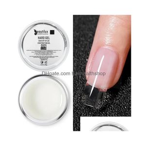 Nagel gel Beautilux Hard Builder Art Pink Clear Clearflage Self Nivelling UV Franse witte gels Pool