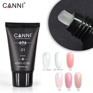Nail Gel CANNI Poly Nails UV Gel Nail Art Manicure Acrylic UV LED Sculpture Gel Extending Natural Clear Camouflage Color Extention Gel 230717