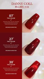 Nagelgel Danny Coll 30 kleur rode herfst winter Koreaanse nagellak populaire luchtwinkel speciale salon uv gel Q2405071