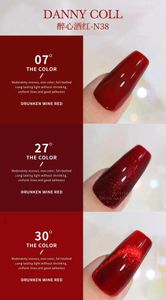 Gel de ongles Danny Coll 30 Color rouge automne hivernal vernis à ongles coréen populaire Salon spécial Salon UV Gel Q2405071