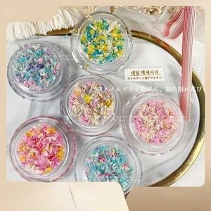 Décorations de gel à ongles fleurs séchées de couleur mixte bijoux bricolage bijoux réels pétales ultra-minces modèles Q240507