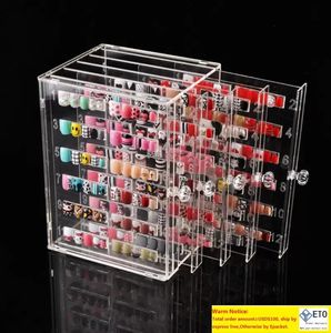 Boîtes de présentation de gel d'ongle présentoir d'échantillon d'ongle présentoir acrylique clair