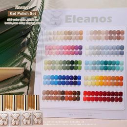 Gel pour les ongles Eleanos 100 couleurs ensemble de vernis salon ouvert utilisé collection de LED UV besoin de couche de finition en gros kit de trempage 15 ml 230718