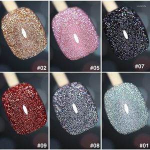 Nail Gel Explosion Diamant Colle 10 ml 12 Couleurs Super Flash Réfléchissant UV Art Cristal Paillettes Décoration Longue Durée