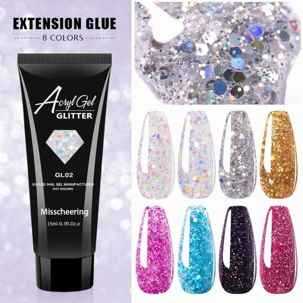 Kit de extensión de gel para uñas, herramienta de manicura acrílica para constructor de mejoras polivinílicas para arrancador