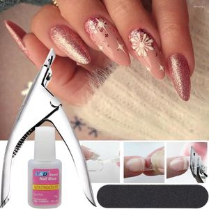 Nail Gel Faux Conseils Colle Lime Cutter Couverture Complète Ballet Amande Coeur Faux Ongles Artificiels Art Décoration