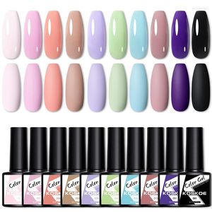 Nagelgel Koskoe veer kleur Pools roze paarse groene kunst afwezig semi-permanent vernis manicure toplaag