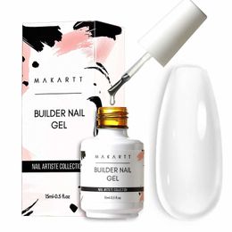 Nail Gel Makartt Builder 15 ml 5 dans 1 Multifictional Clear Polish Base Base Forenener Extension Q240507