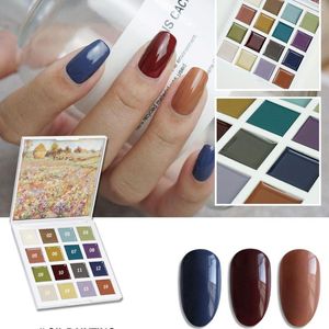 Gel d'ongle MAOMIA 16 couleurs vernis solide peinture UV/LED 9ML peinture de salon professionnel manucure semi permanente