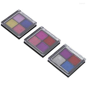 Nagelgel spiegel poeder diy 4 kleuren metalen draagbare glitter met oogschaduwstick voor acrylnagels kunst