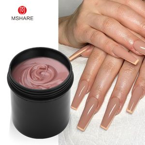 Gel pour ongles MSHARE Beige Nude Gel acrylique constructeur Poly Gel dur pour Extension d'ongle rose blanc 150 ml sans Hema 230711