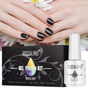 Nail Gel Nails Poolse kit Base Top Coat Set No Wipe and Mat voor dagelijkse zorg verfraaien