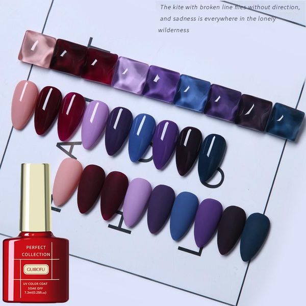 Nail Gel Polish Glue Soot Purple Series Suit Salon 9-color Small Set Potherapy