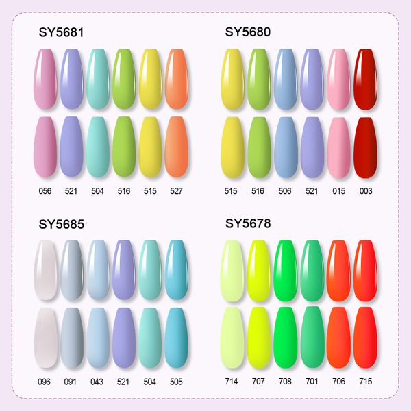 Nail Gel Polish Set van vernissen voor nagels Manicure Vernis Semipermanente vernis Hybrid Lot 6st 8ml Soak Off UV Kit 230715