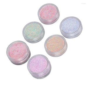 Polvo de gel para uñas, portátil, delicado, 6 colores, decoración elegante y elegante para fiestas, citas, salón, mujeres y niñas